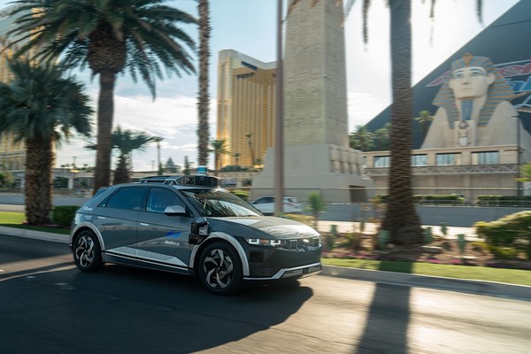 Uber autonomous vehicle in Las Vegas